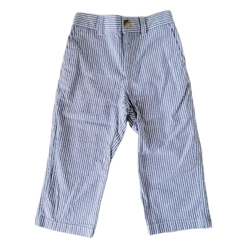 Ralph Lauren Seersucker Baby Boys Striped Pants size 18M